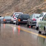 ‌ترافیک سنگین در کندوان و هراز ‌و بارش در جاده‌های ۹ استان
